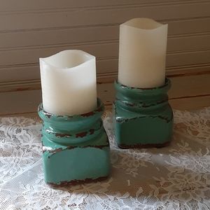 Rustic Candle Holder - 1 LEFT